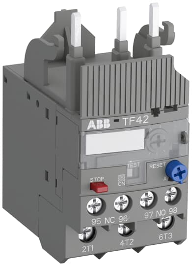 1SAZ721201R1013 ABB - TF42-0.31 TF42-0.31 Thermal Overload Relay 0.23 ... 0.31 A. The TF42-0.31 thermal overload relay is an economic electromechanical protection device for the main circuit. It offers reliable and fast protection for motors in the event of overload or phase failure.