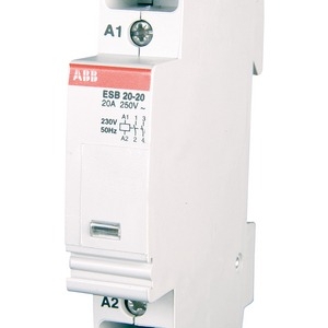 GHE3211102R0001 ABB - ESB20-20 24V 50Hz / 28V 60Hz INSTALLATION CONTACTOR, 20 AMP, 2 POLE, 24 VOLT, DIN MOUNT, SCREW TERMINAL