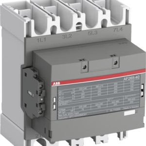 1SFL547102R1311 ABB - AF265-40-11-13 The AF265-40-11-13 is a 4 pole - 1000 V IEC or 600 V UL contactor with pre-mounted auxiliary contacts and Main Circuit Bars, controlling motors up to 132 kW / 400 V AC (AC-3) / and switching power circuits up to 400 A (AC-1) or 300 A UL general use. Thanks to the AF technology, the contactor has a wide control voltage range (100-250 V 50/60 Hz and DC), managing large control voltage variations, reducing panel energy consumptions and ensuring distinct operations in unstable networks. Furthermore, surge protection is built-in, offering a compact solution. AF contactors have a block type design, can be easily extended with add-on auxiliary contact blocks and an additional wide range of accessories.