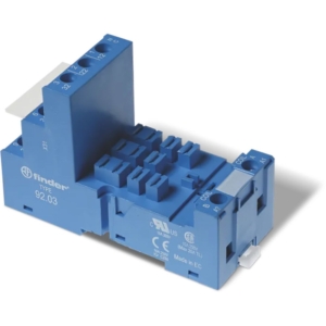 92.03SMA Finder Relay Socket, DIN Rail, Panel, Screw, 11 Pins, 16 A, 250 V