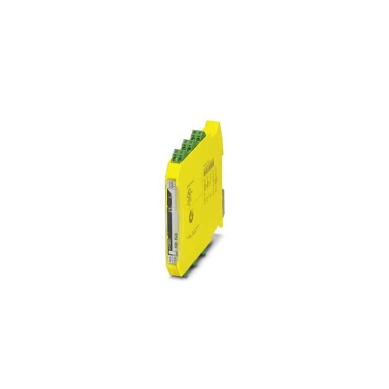 2700578 Phoenix Contact - Coupling relay - PSR-PC20-1NO-1NC-24DC-SP Coupling relay for SIL 3 high- and low-demand applications, couples digital output signals to the periphery, 1 enabling current path, 1 confirmation current path, 1 digital signal output, safe state off applications, test pulse filter, TBUS connection, plug-in spring-cage terminal block