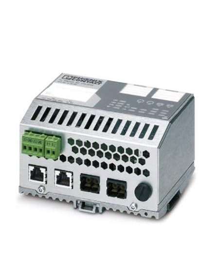 2700691 Phoenix Contact - Industrial Ethernet Switch - FL SWITCH IRT 2TX 2POF Ethernet Switch, two ports in RJ45 format and two ports in POF SC-RJ format for PROFINET RT/IRT, DIN rail mountable