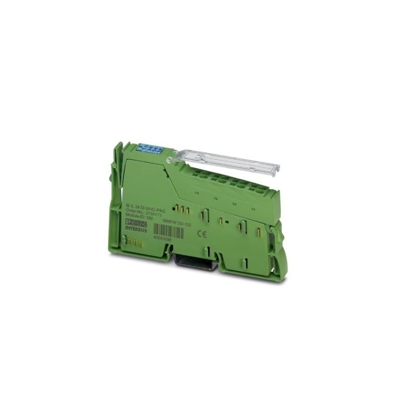 2701212 Phoenix Contact - IB IL 24 DI8/HD-XC-PAC Inline XC, Digital input terminal, Digital inputs:8, 24 VDC, connection method:1-wire, Extremeconditions version, transmission speed in the local bus:500 kbps, degree of protection:IP20, including Inline connector and labeling field