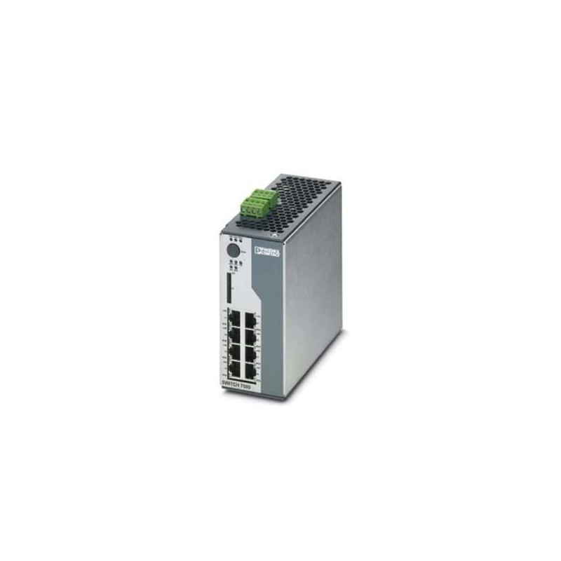 2701418 Phoenix Contact - FL SWITCH 7008-EIP Managed Switch 7000, 8 RJ45 ports 10/100 Mbps, degree of protection: IP20, PROFINET Conformance-Class A, EtherNet/IP
