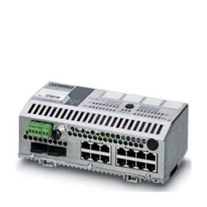 2701466 Phoenix Contact - Industrial Ethernet Switch - FL SWITCH SMCS 14TX/2FX-SM Ethernet Smart Managed Compact Switch with 14 10/100 Mbps RJ45 ports and two 100 Mbps FX-SC single mode ports