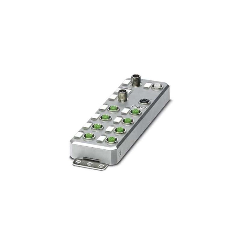 2701508 Phoenix Contact - Distributed I/O device - AXL E PB IOL8 DI4 M12 6M Axioline E PROFIBUS device in a metal housing with 8 IO-Link ports and 4 digital inputs, 24 V DC, M12 fast connection technology
