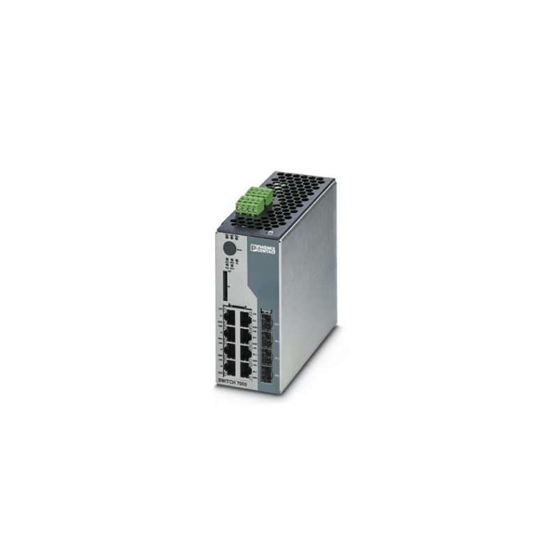 2701553 Phoenix Contact - FL SWITCH 7004-4GC-EIP Managed Switch 7000, 4 RJ45 ports 10/100 Mbps, 4 Combo ports 10/100/1000 Mbps, degree of protection: IP20, PROFINET Conformance-Class A, EtherNet/IP