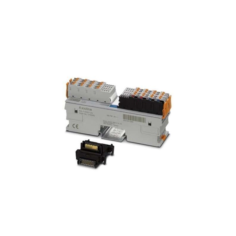 2702052 Phoenix Contact - I/O module - AXL F DI32/1 2H Axioline F, Digital input module, Digital inputs: 32, 24 V DC, connection method: 1-wire, transmission speed in the local bus: 100 Mbps, degree of protection: IP20, including bus base module and Axioline F connectors