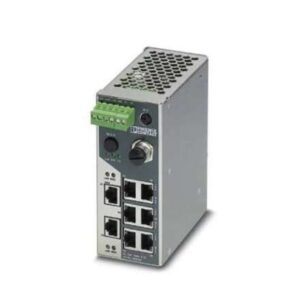 2702443 Phoenix Contact - Industrial Ethernet Switch - FL NAT SMN 8TX-M Smart Managed Narrow NAT switch with eight 10/100 Mbps RJ45 ports and 1:1 NAT router function