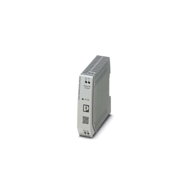2904374 Phoenix Contact - UNO-PS/1AC/ 5DC/ 25W Primary-switched UNO POWER power supply for DIN rail mounting, input: 1-phase, output: 5 V DC/25 W