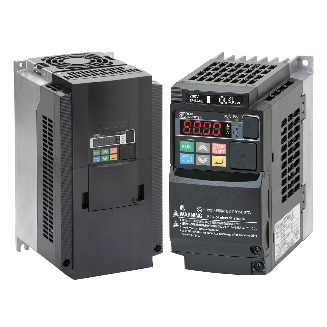 3G3MX2-A4075-ZV1 Omron Multi-Function Compact Inverter MX2 Series, Voltage class : 4 = 3-phase 400 V AC (400 V class), Maximum applicable motor capacity (CT rating) : 075 = 7.5 kW