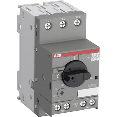 1SAM250005R1009 ABB - MS116-6.3-HKF1-11 MS116-6.3-HKF1-11 Manual Motor Starter 4.0 ... 6.3 A