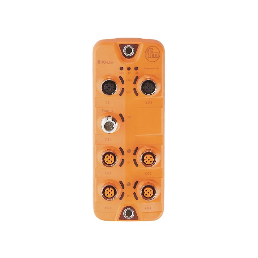 AL1100 IFM IO-Link Master SL PN 4P IP67. I/O MODULE, PROFINET, 4 IO-LINK PORTS CLASS A, 8 X DI (4 X 2) / 4 X DO, 10BASE-T / 100BASE-TX, TRANSFER RATE: 10/100 MBIT/S, IP65 / 66 / 67