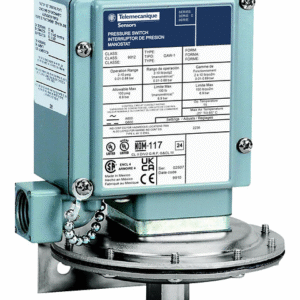 9012GAW21 Telemecanique Pressure switch 9012G, adjustable scale, 2 thresholds, 0.2 to 10 PSIG