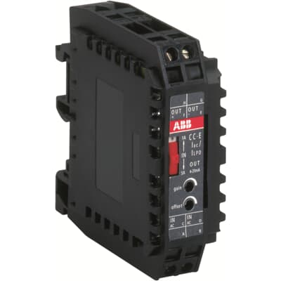 1SVR010203R0500 ABB - CC-E IAC/ILPO CONVERTER, SINUSOIDAL CURRENT APPLICATION, 0-1 A / 0-5 A MEASURING RANGE, 4-20 MA OUTPUT CURRENT