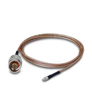 2867254 Phoenix Contact - Antenna cable - RAD-CON-MCX-N-SS Antenna cable, outside diameter: 2.5 mm (0.1 in.), inner conductor: stranded, attenuation: 0.9 dB at 900 MHz, connection: MCX (male) -> N (male), cable length: 1.2 m (4 ft.)