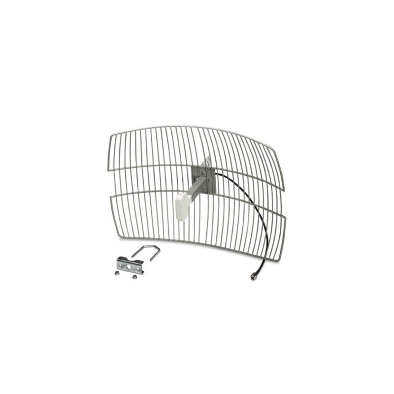 2867885 Phoenix Contact - Antenna - RAD-ISM-2400-ANT-PAR-19-0 Directional antenna, 2.4GHz, gain: 19dBi, polarization: linear, opening angle: h/v 17/11, degree of protection: IP65, connection: N (female), incl. mounting bracket and mast clips