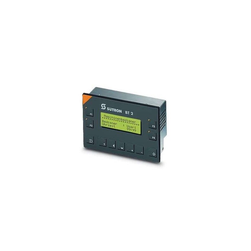 2871020 Phoenix Contact - Text Panel - BT2/101032 Operator interface with semi graphic-capable LC display, 4 x 20 characters, serial interface with 7 system keys and 4 function keys.