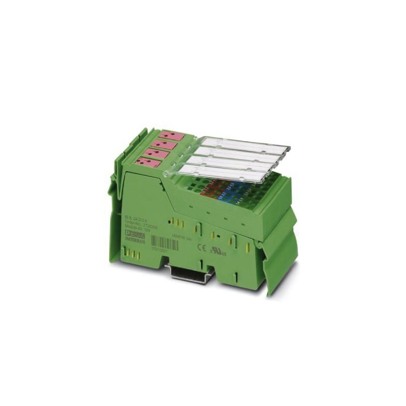 2878227 Phoenix Contact - IB IL 24 DO 8-2MBD-PAC/SN Inline digital output terminal, complete with accessories (connector and marking field), 8 outputs, 24 V DC, 2 Mbaud transmission speed, 4-conductor connection technology, standard numbering