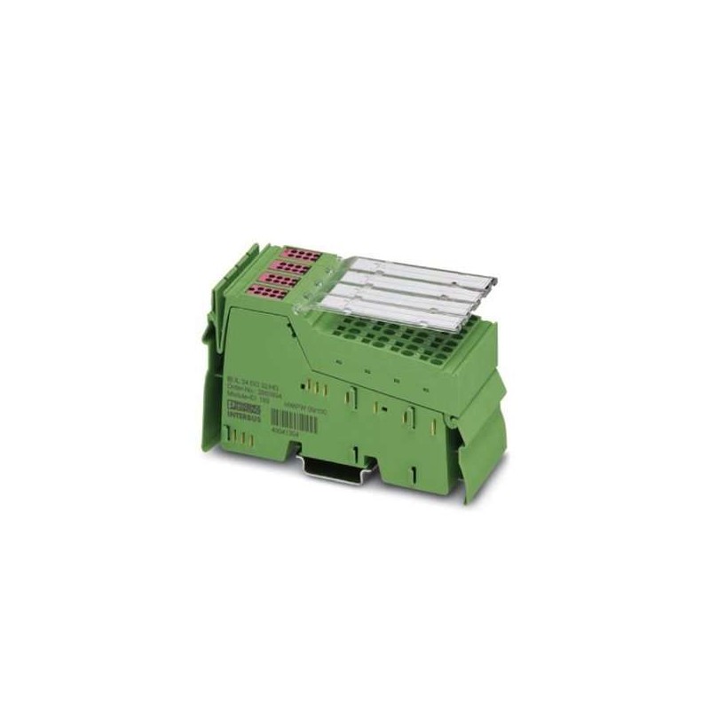 2878340 Phoenix Contact - IB IL 24 DO 32/HD-NPN-PAC Inline, Digital output terminal, Digital outputs: 32 (NPN), 24 V DC, 500 mA, connection method: 1-wire, transmission speed in the local bus: 500 kbps, degree of protection: IP20, including Inline connectors and marking fields
