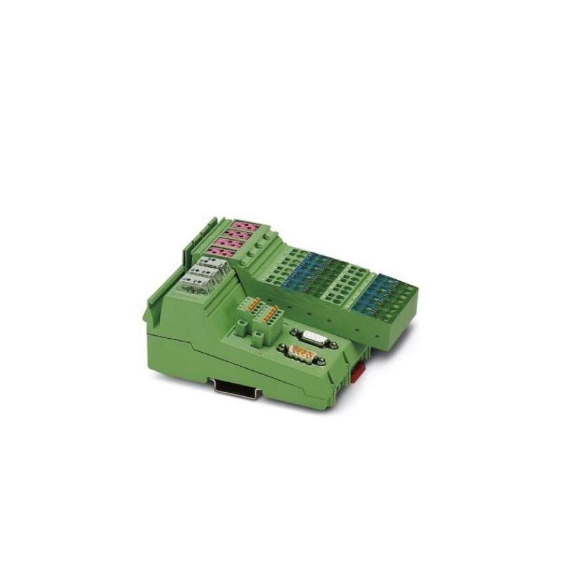 2878528 Phoenix Contact - ILB IB 24 DO16-DSUB Inline Block IO digital output module, INTERBUS, 16 outputs, 24 V DC, 500 mA, 2-, 3-conductor connection technology