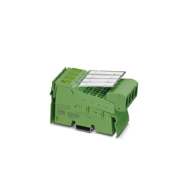 2878612 Phoenix Contact - IB IL TEMP 4/8 RTD-2MBD-PAC Inline analog input terminal, complete with accessories (connector and marking field), 8 channels, RTD (resistance temperature detector), 2-, 3-conductor connection technology, 2 Mbaud transmission speed