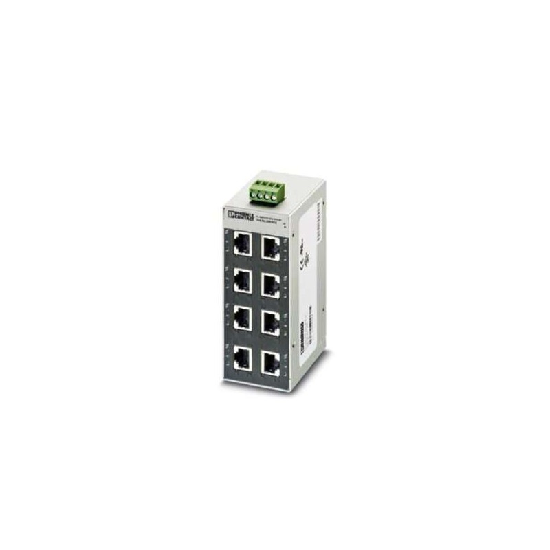 2891022 Phoenix Contact - Industrial Ethernet Switch - FL SWITCH SFN 8TX-NF Ethernet switch, 8 TP RJ45 ports, automatic detection of data transmission speed of 10/100 Mbps (RJ45), autocrossing function, flow control disabled