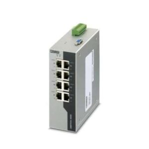 2891031 Phoenix Contact - Industrial Ethernet Switch - FL SWITCH 3008 Managed Ethernet switch with eight RJ45 ports at 10/100 Mbps and operating temperature of -10°C +60°C
