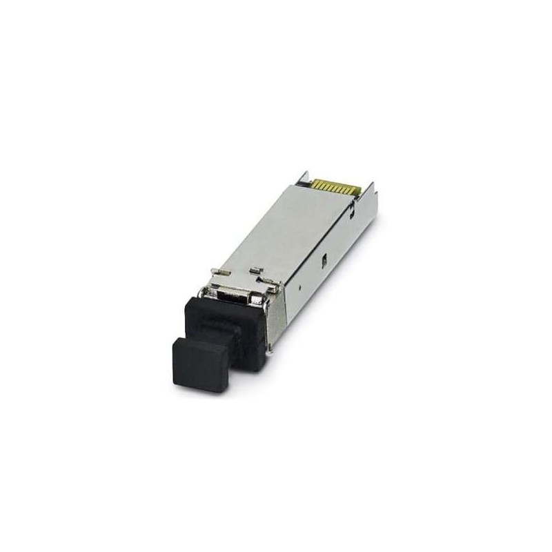 2891082 Phoenix Contact - Media module - FL SFP FX SM The small form-factor plug-in module provides a fiber optic interface with a data transmission speed of 100  Mbps with a wavelength of 1310 nm (long).
