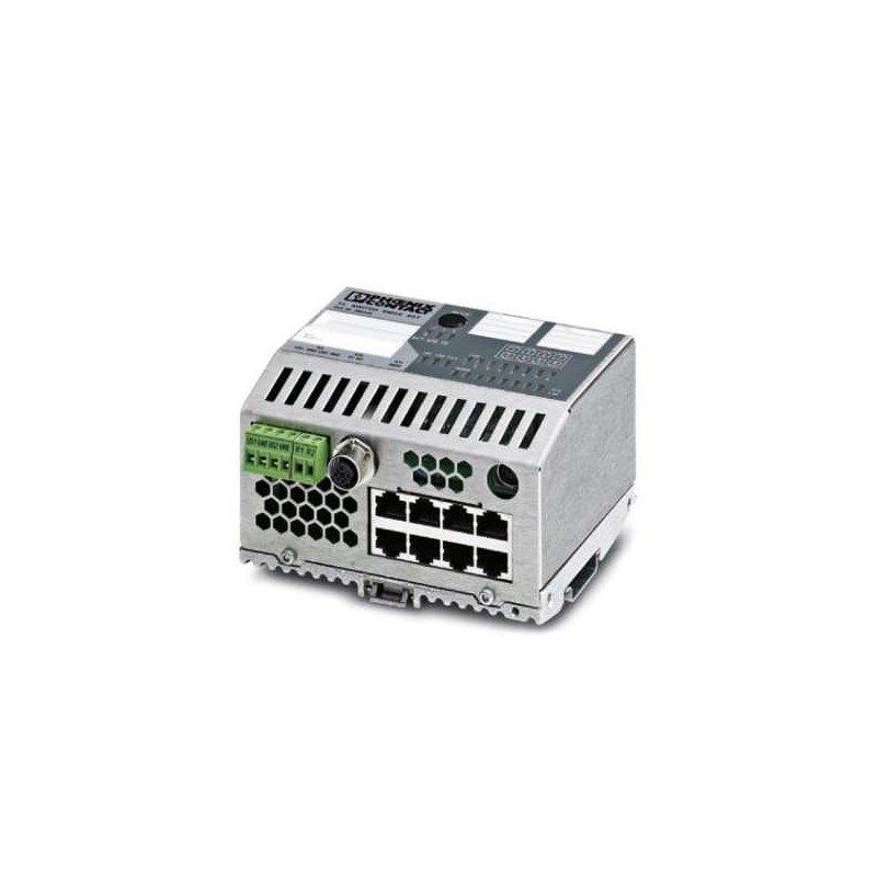 2891123 Phoenix Contact - Industrial Ethernet Switch - FL SWITCH SMCS 8GT Ethernet Smart Managed Compact Switch with eight 10/100/1000 Mbps RJ45 ports