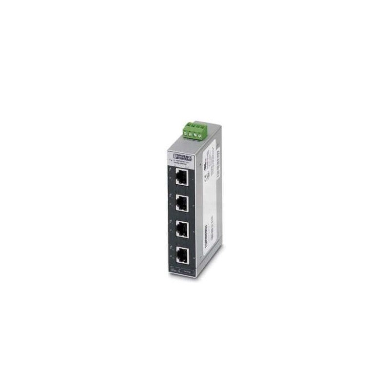 2891152 Phoenix Contact - Industrial Ethernet Switch - FL SWITCH SFN 5TX Ethernet switch, 5 TP RJ45 ports, automatic detection of data transmission speed of 10 or 100 Mbps (RJ45), autocrossing function
