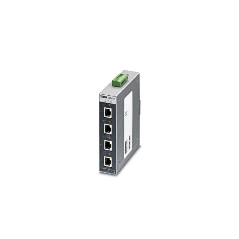 2891391 Phoenix Contact - Industrial Ethernet Switch - FL SWITCH SFNT 5GT-C Wide-temperature Ethernet switch, five TP RJ45 ports, automatic detection of data transmission speed of 10/100/1000 Mbps (RJ45), autocrossing function, reads QoS priority messages, accepts security frames. Conformal coating for harsh environments