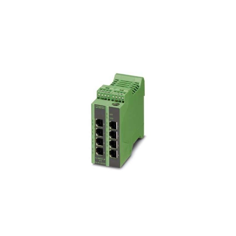 2891466 Phoenix Contact - FL SWITCH LM 8TX-E Ethernet Lean Managed Switch with eight 10/100 Mbps RJ45 ports, preconfigured for EtherNet/IP
