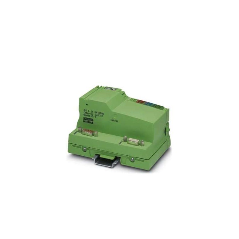 2897347 Phoenix Contact - Bus coupler - IBS IL 24 BK-DSUB-PAC/10 Inline, Bus coupler, INTERBUS, D-SUB-9 female/D-SUB-9 male, transmission speed in the local bus: 500 kbps, degree of protection: IP20, including Inline connector and labeling field