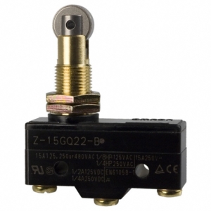 Z-15GQ22A55-B5V Omron BASIC SWITCH, SWITCH SNAP ACTION, 15A, 125V