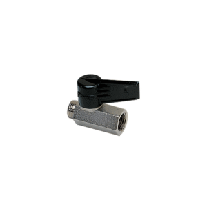 0491-04-13 Parker Legris nickel plated brass ball valve, 1/4in