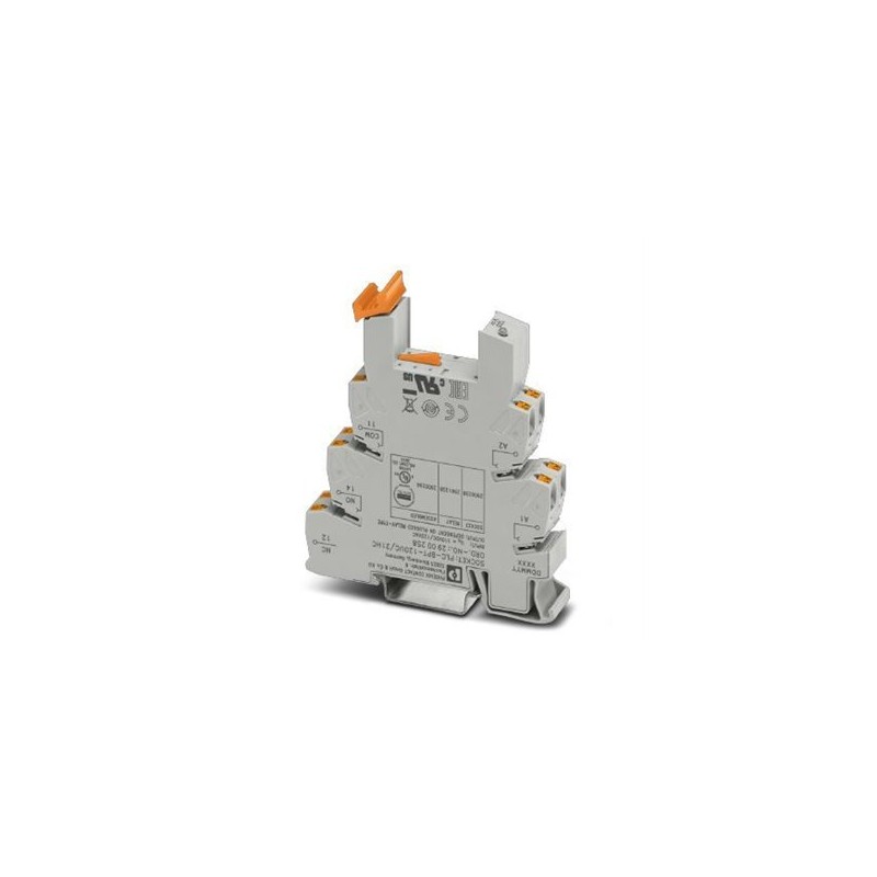 2900258 Phoenix Contact - Relay base - PLC-BPT-120UC/21HC 14 mm PLC basic terminal block for high continuous currents with push-in connection, without relay or solid-state relay, for mounting on DIN rail NS 35/7,5, 1 PDT, input voltage 120 V AC/DC