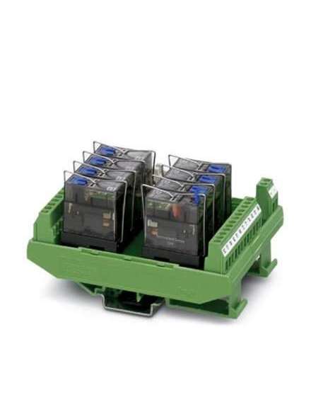 2900890 Phoenix Contact - Active module - UM- 8RM/KSR-G24/21/MS/PLC VARIOFACE output module, with 8 miniature relays, 1 PDT with detectable manual operation each, plugged, for 24 V DC (incl. relay)