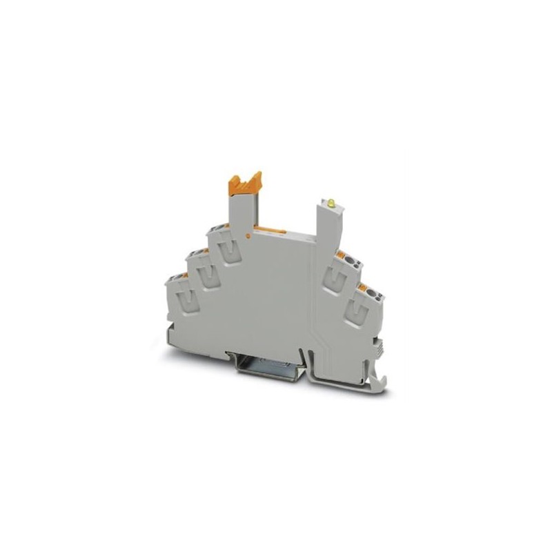 2900958 Phoenix Contact - Relay base - RIF-0-BPT/21 RIF-0... relay base, for miniature power relay with 1 PDT or solid-state relays of the same design, push-in connection, for mounting on NS 35/7,5