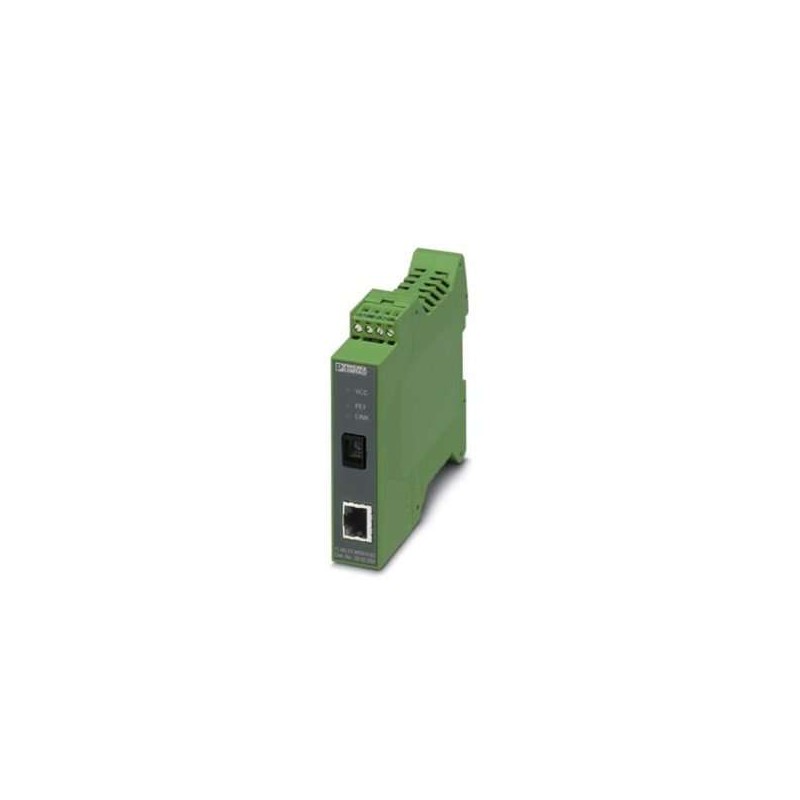 2902659 Phoenix Contact - FO converters - FL MC EF WDM-B SC FO converter (replacement device B), for full duplex transmission from 10/100Base-T(X) to individual simplex fiberglass with WDM (wavelength division multiplex) technology, SC simplex fiber optic connection (1550/1310 nm). Device set (type A and type B) required for operation.