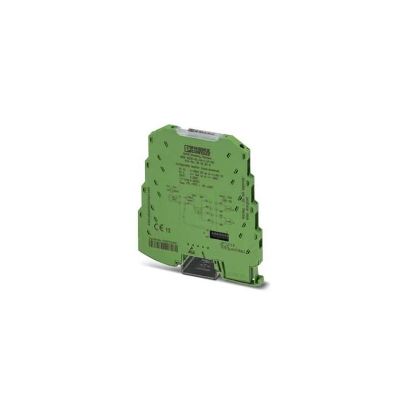 2902829 Phoenix Contact - Signal conditioner - MINI MCR-SL-UI-I-LP-NC 2-way loop-powered isolating amplifier (supplied on the output side), can be configured via DIP switches, with screw connection technology and standard configuration.