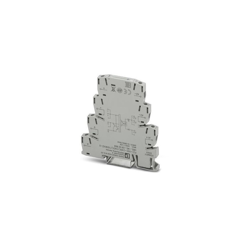 2902968 Phoenix Contact - Solid-state relay module - PLC-OSC- 24DC/ 24DC/100KHZ-G Input solid-state relay, with DC voltage output push-pull, transmission frequency: 100 kHz, with light indicator and protective circuit in input and output circuits, input: 24 V DC, output: 14 - 30 V DC/50 mA