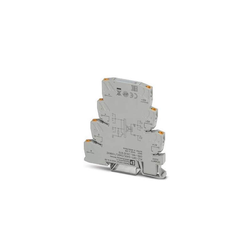 2902970 Phoenix Contact - Solid-state relay module - PLC-OPT- 24DC/24DC/100KHZ Input solid-state relay, transmission frequency: 100 kHz, with LED and protective circuit in input and output circuits, input: 24 V DC, output: 4 - 30 V DC/50 mA