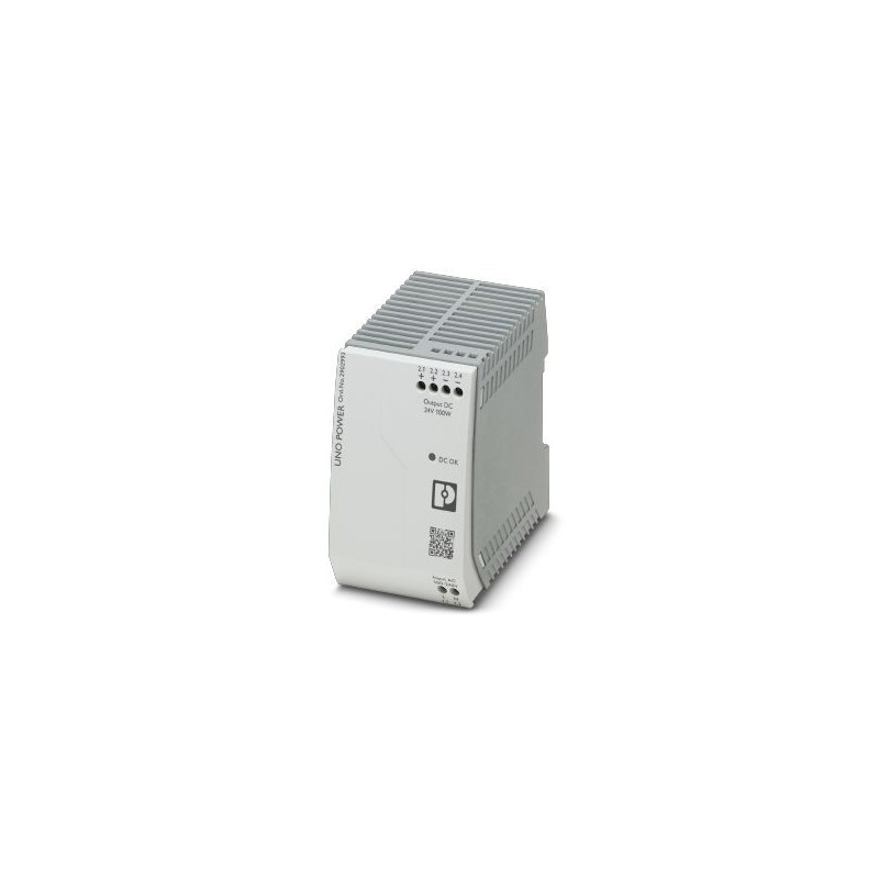 2902993 Phoenix Contact - UNO-PS/1AC/24DC/100W Primary-switched UNO POWER power supply for DIN rail mounting, input: 1-phase, output: 24 V DC/100 W