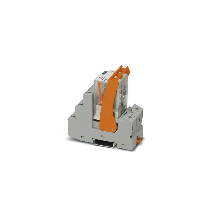 2903303 Phoenix Contact - Relay Module - RIF-3-RSC-LDP-24DC/2X21 Pre-assembled relay module with screw connection, consisting of: relay base, power contact relay, and retaining bracket. Contact type: 2 changeover contacts. Input voltage: 24 V DC