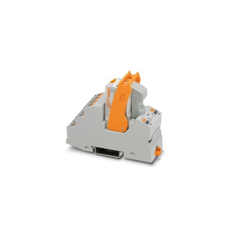 2903304 Phoenix Contact - Relay Module - RIF-2-RPT-LV-230AC/4X21 Pre-assembled relay module with push-in connection, consisting of: relay base, power contact relay, plug-in display/suppressor module, and retaining bracket. Contact type: 4 PDTs. Input voltage: 230 V AC