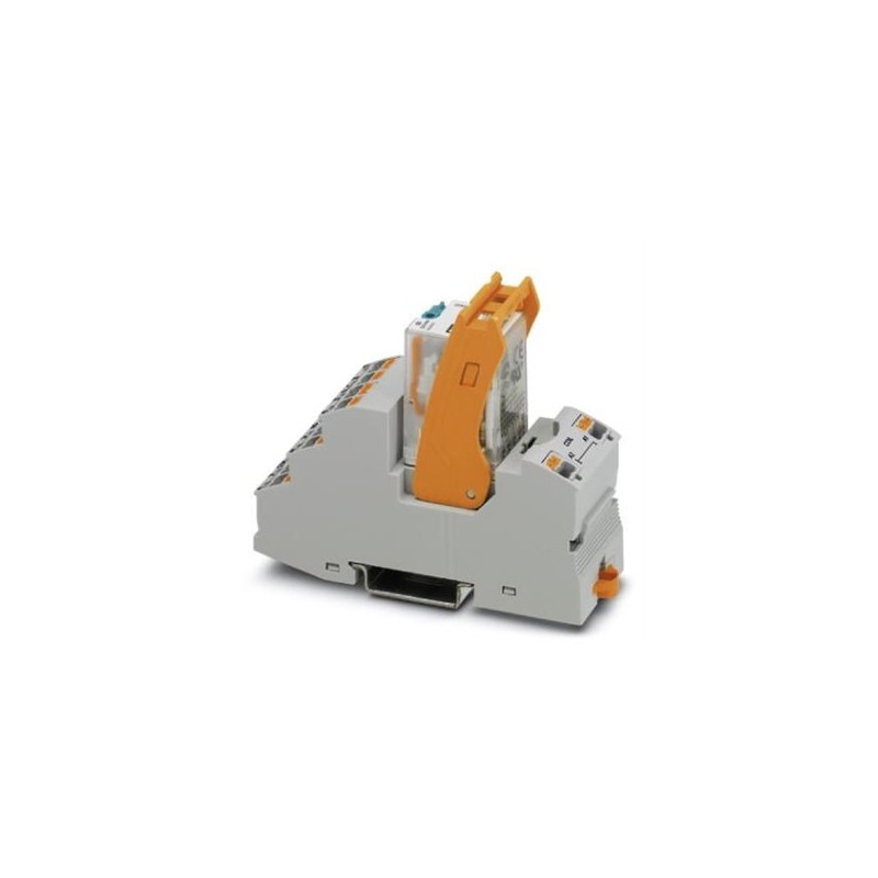 2903308 Phoenix Contact - Relay Module - RIF-2-RPT-LDP-24DC/4X21 Pre-assembled relay module with push-in connection, consisting of: relay base, power contact relay, and retaining bracket. Contact type: 4 PDTs. Input voltage: 24 V DC