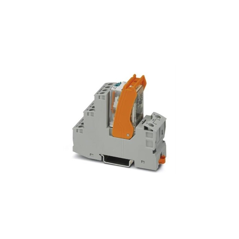2903320 Phoenix Contact - Relay Module - RIF-2-RSC-LDP-24DC/4X21 Pre-assembled relay module with screw connection, consisting of: relay base, power contact relay, and retaining bracket. Contact type: 4 changeover contacts. Input voltage: 24 V DC