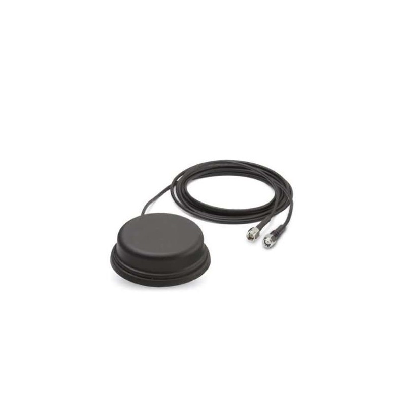 2903590 Phoenix Contact - Antenna - TC ANT MOBILE/GPS Combined mobile phone GPS antenna with omnidirectional characteristic, 2 m antenna cable with SMA round plug (GSM/UMTS) and R-SMA round plug (GPS)