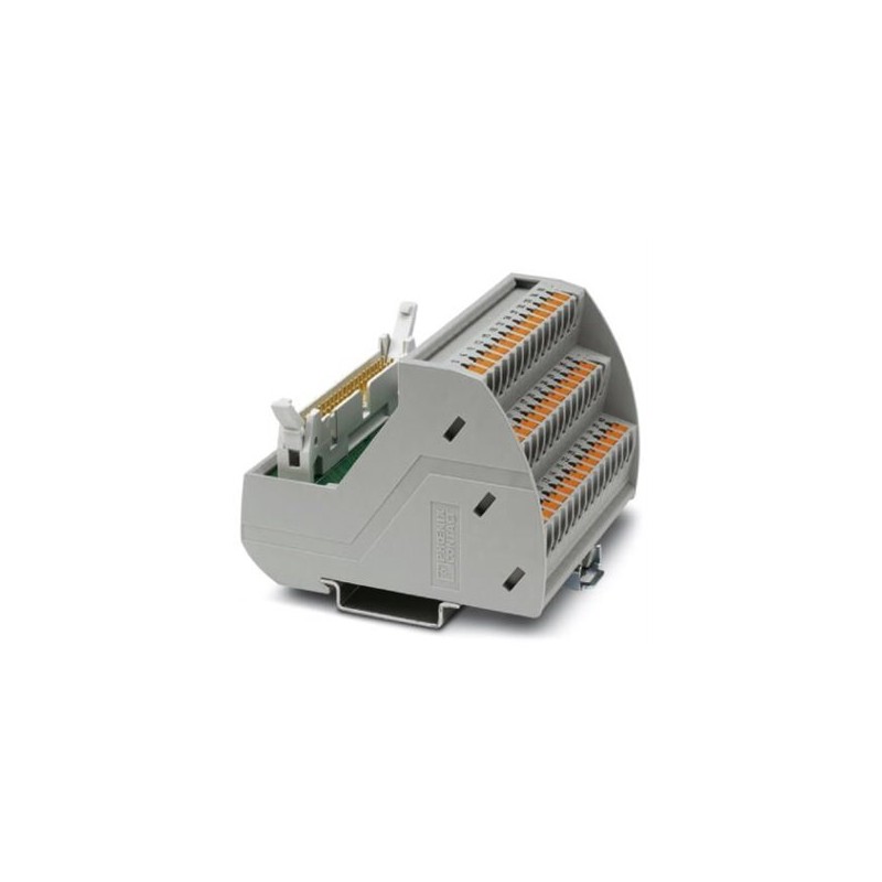 2903793 Phoenix Contact - Interface module - VIP-3/PT/FLK40 VARIOFACE module, with push-in connection and flat-ribbon cable connector, for mounting on NS 35 DIN rails, with pin strip plus short and long locking latches for socket strips, 40-pos.